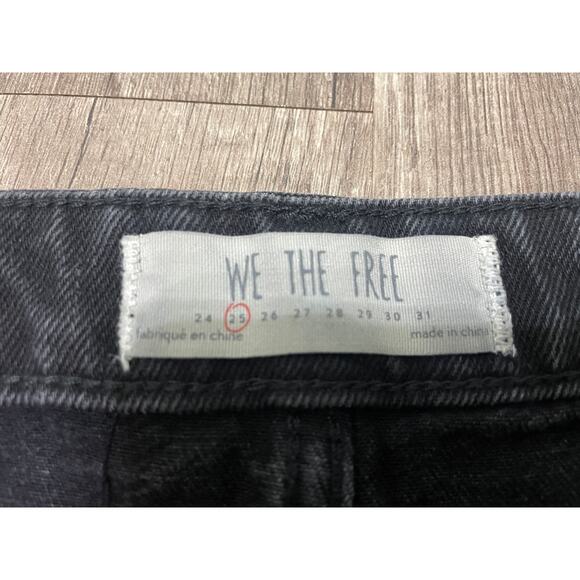Free People | We The Free Black Denim Mini Skirt - Size: 25 - Picture 4 of 7